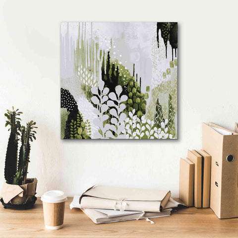 Image of 'BW Forest II with Green' by Kathy Ferguson, Canvas Wall Art,18 x 18