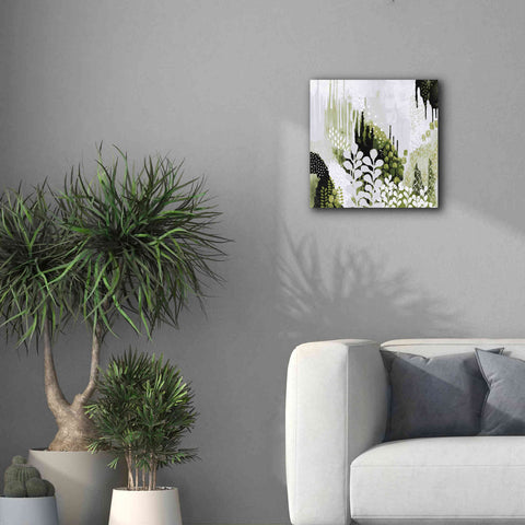 Image of 'BW Forest II with Green' by Kathy Ferguson, Canvas Wall Art,18 x 18