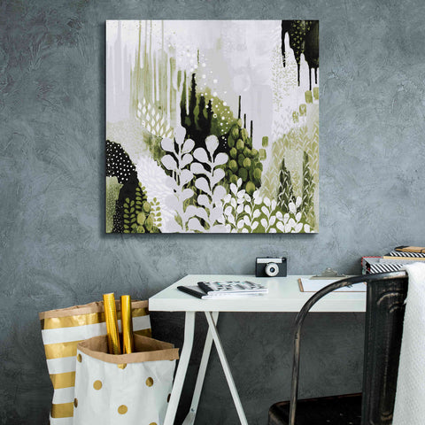 Image of 'BW Forest II with Green' by Kathy Ferguson, Canvas Wall Art,26 x 26
