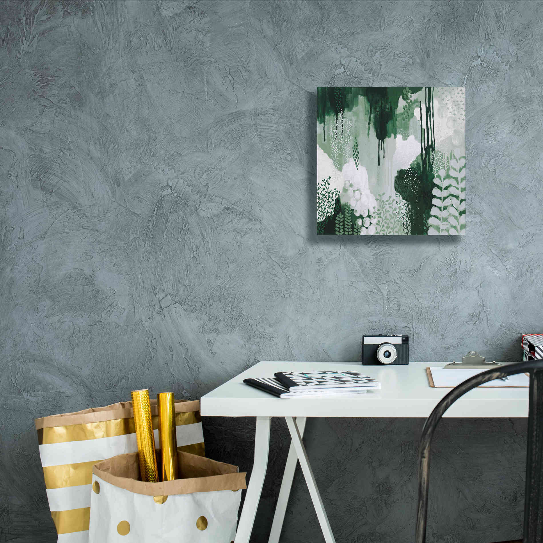 'Light Green Forest I' by Kathy Ferguson, Canvas Wall Art,12 x 12