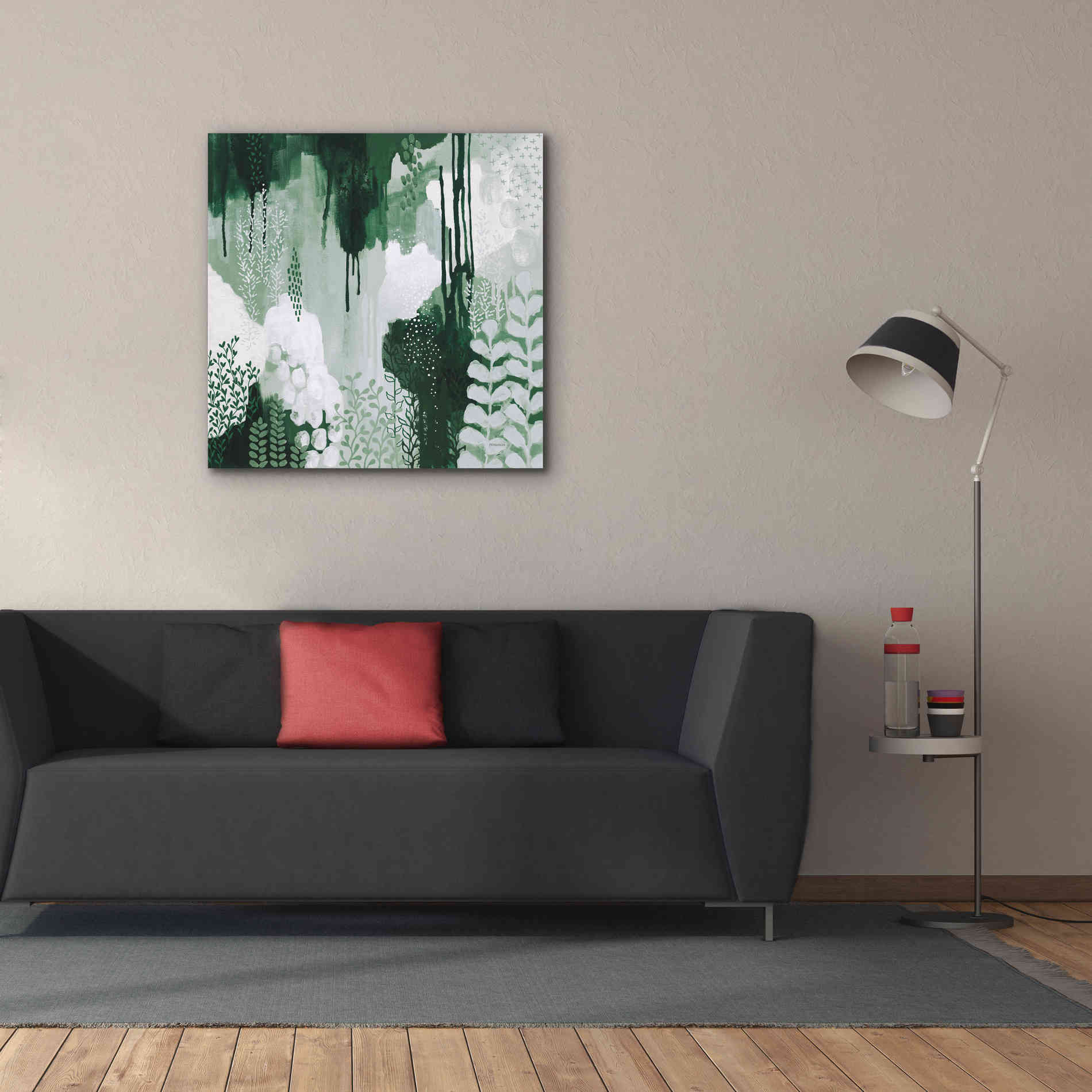 'Light Green Forest I' by Kathy Ferguson, Canvas Wall Art,37 x 37