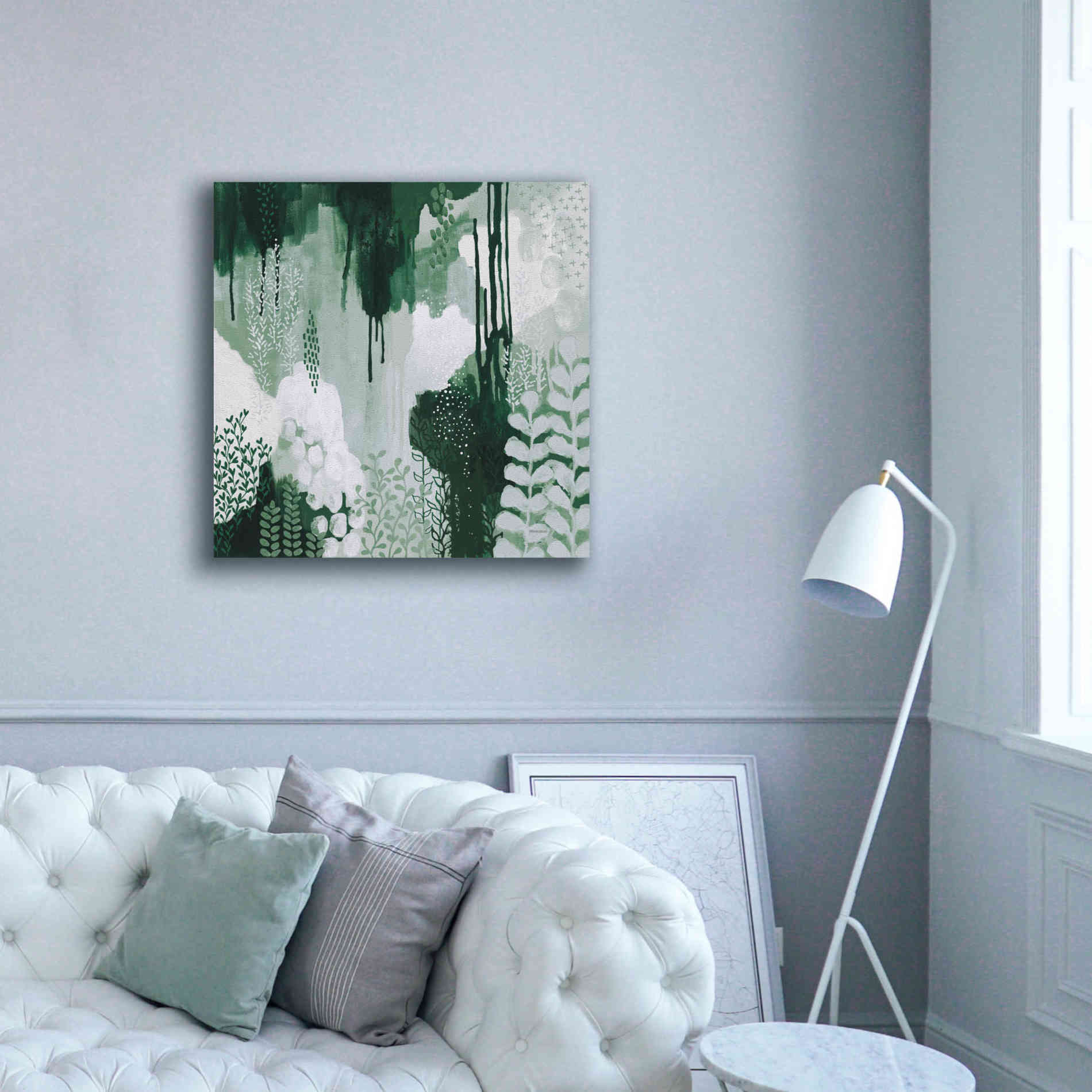 'Light Green Forest I' by Kathy Ferguson, Canvas Wall Art,37 x 37