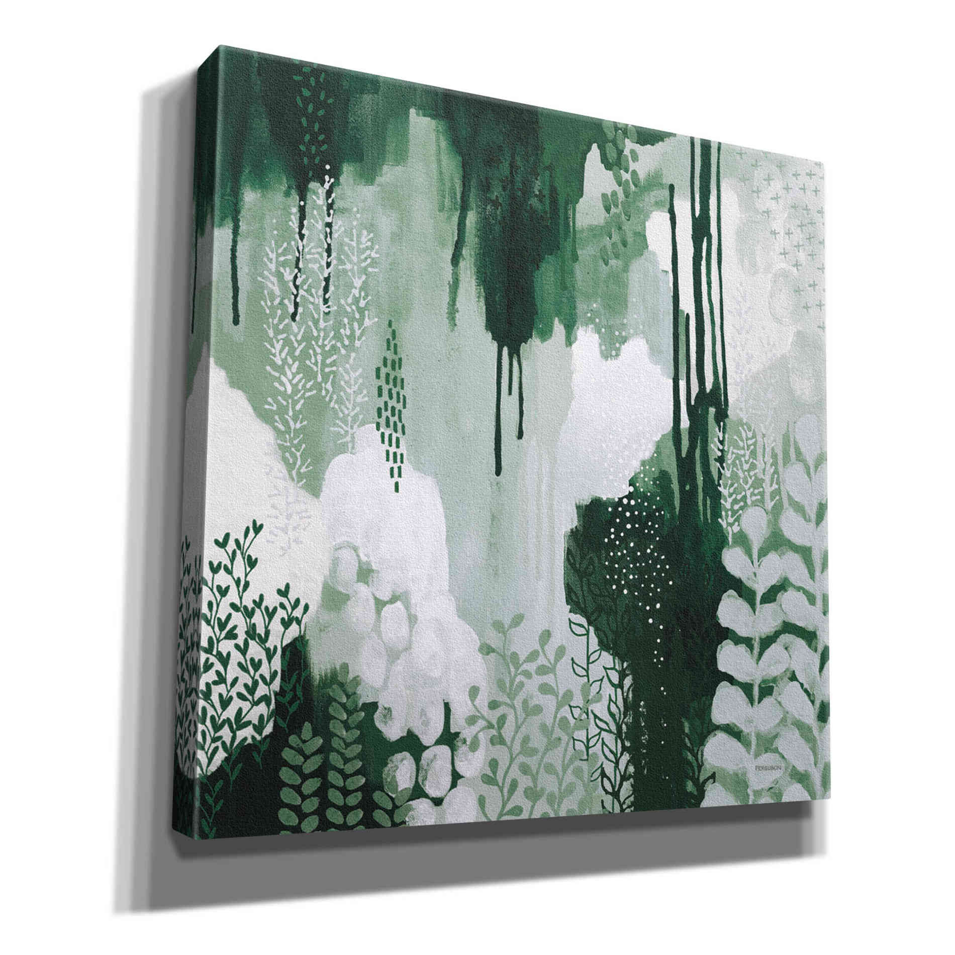 'Light Green Forest I' by Kathy Ferguson, Canvas Wall Art