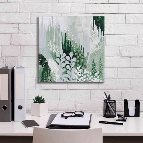 Image of 'Light Green Forest II' by Kathy Ferguson, Canvas Wall Art,18 x 18