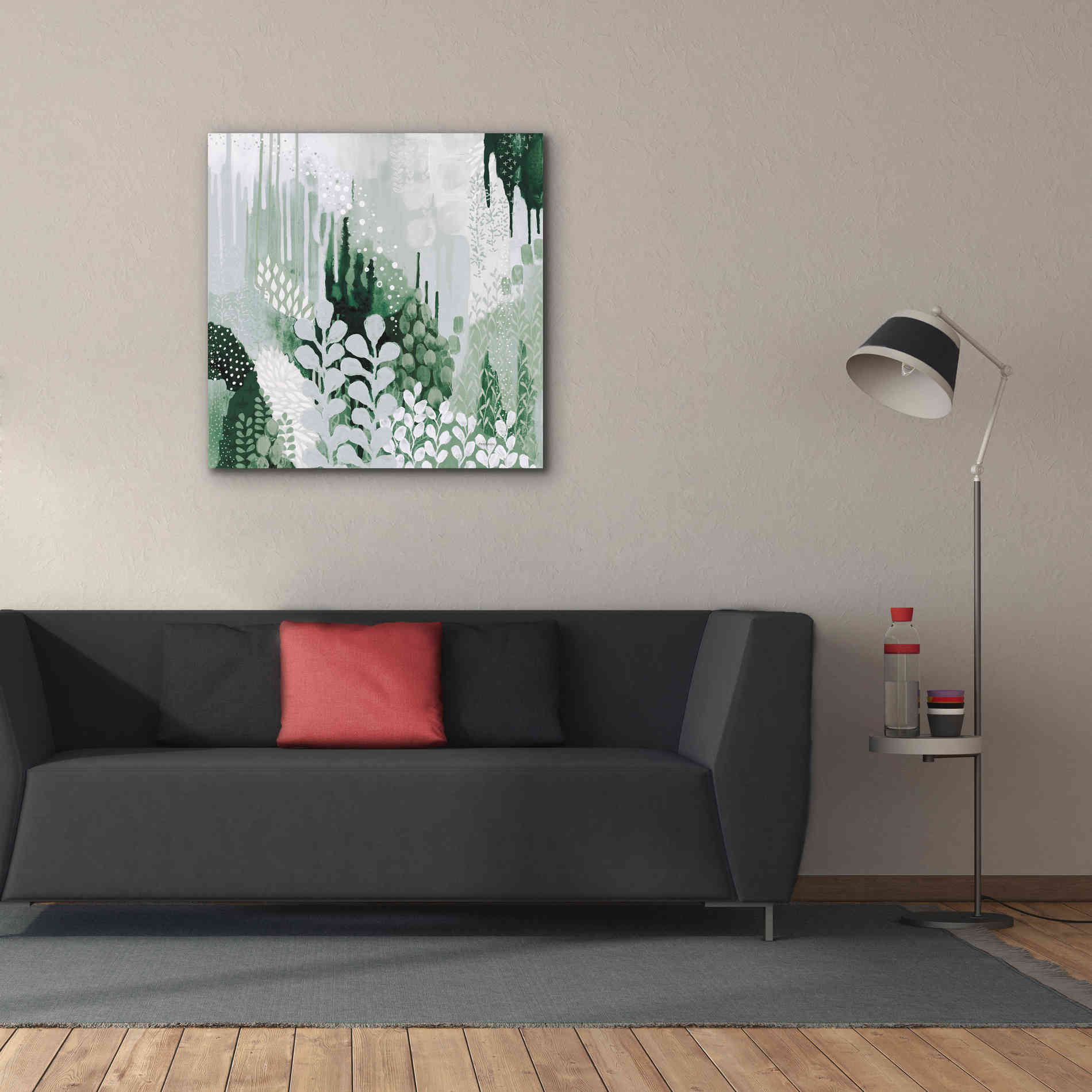 'Light Green Forest II' by Kathy Ferguson, Canvas Wall Art,37 x 37