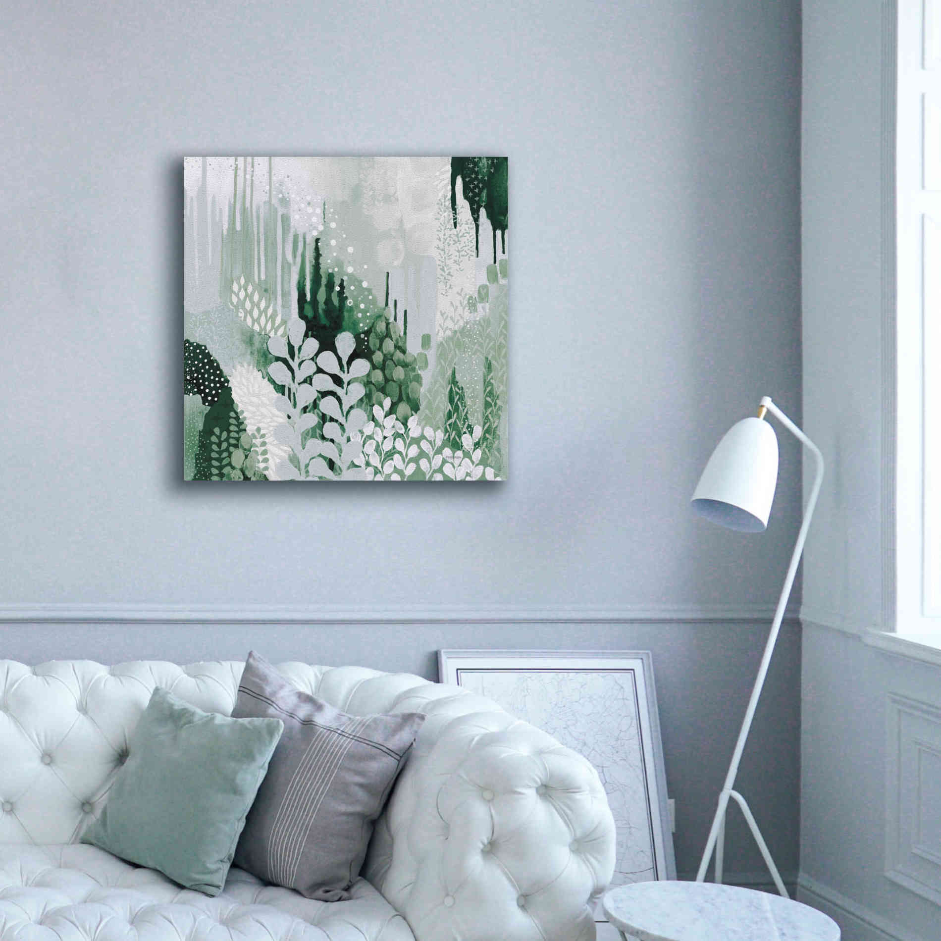 'Light Green Forest II' by Kathy Ferguson, Canvas Wall Art,37 x 37