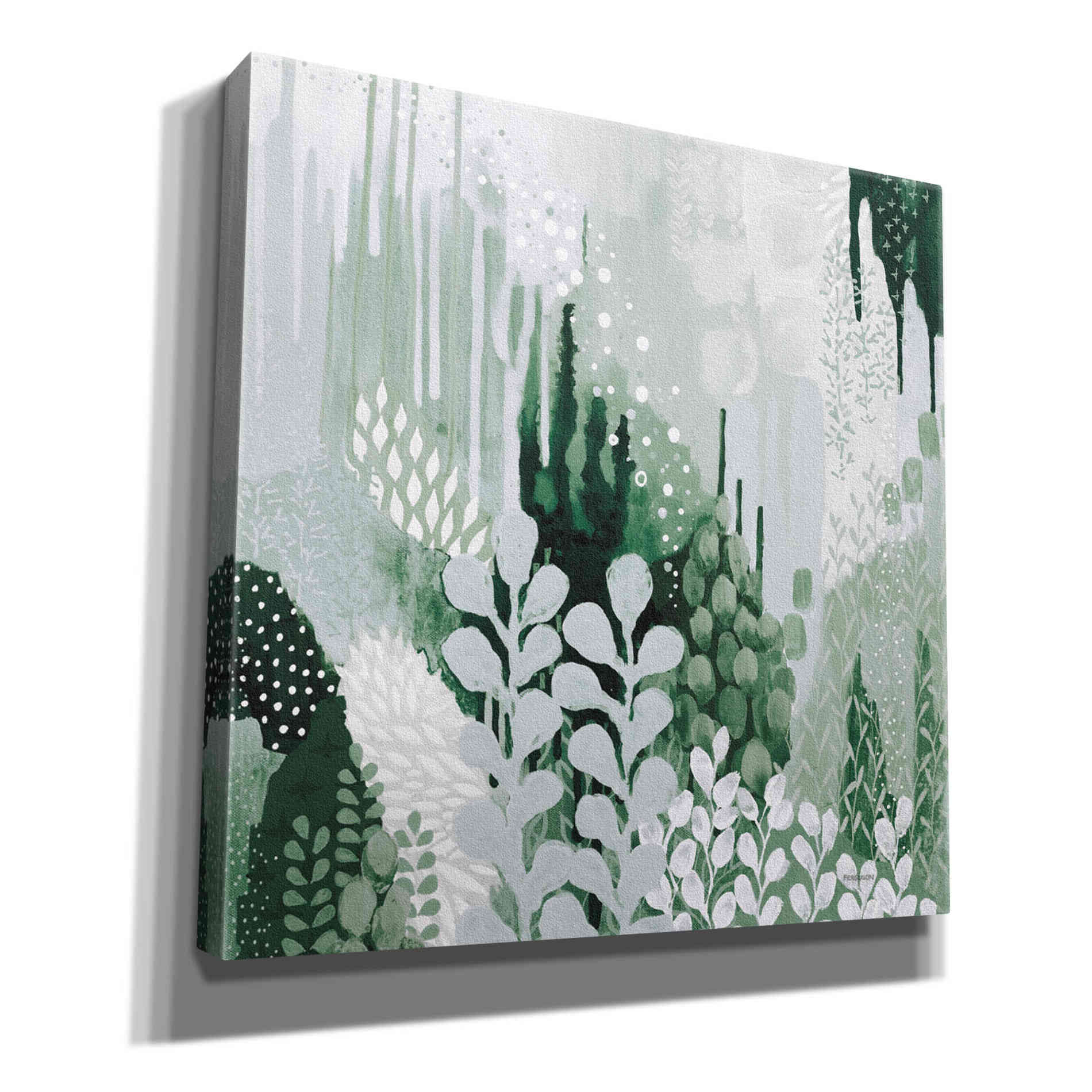 'Light Green Forest II' by Kathy Ferguson, Canvas Wall Art