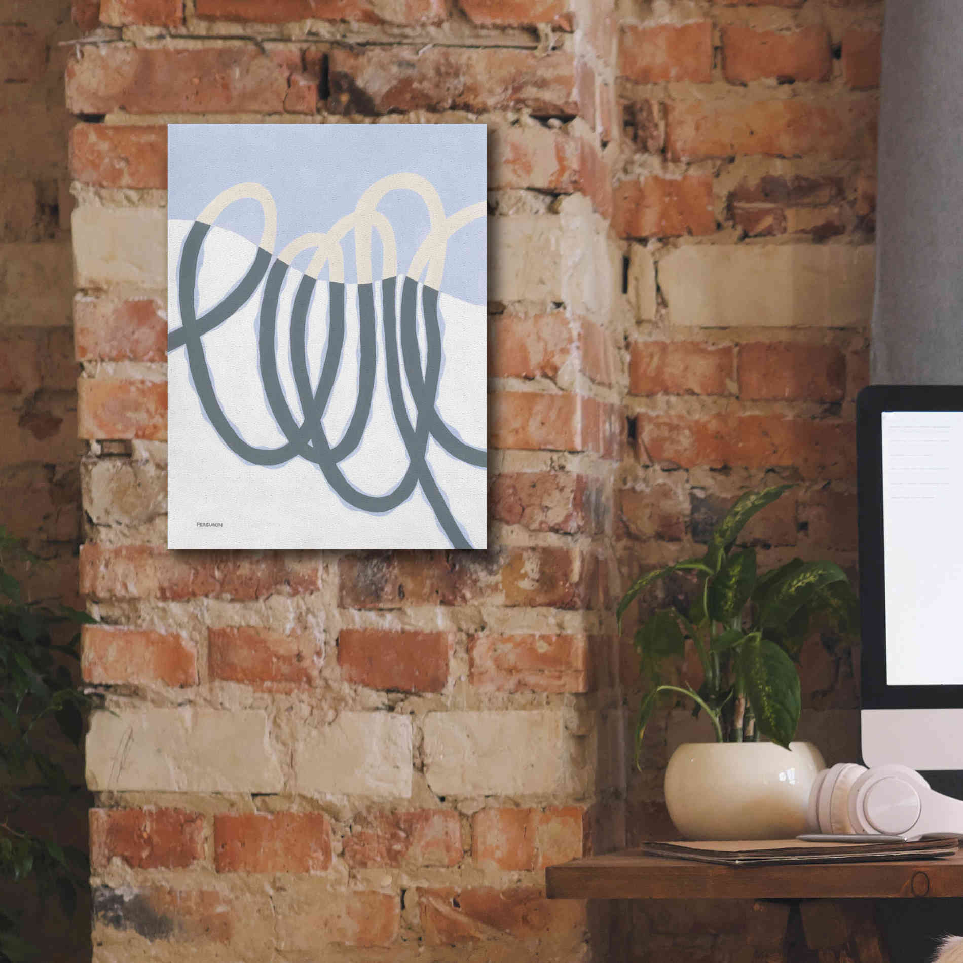 'Loops I' by Kathy Ferguson, Canvas Wall Art,12 x 16