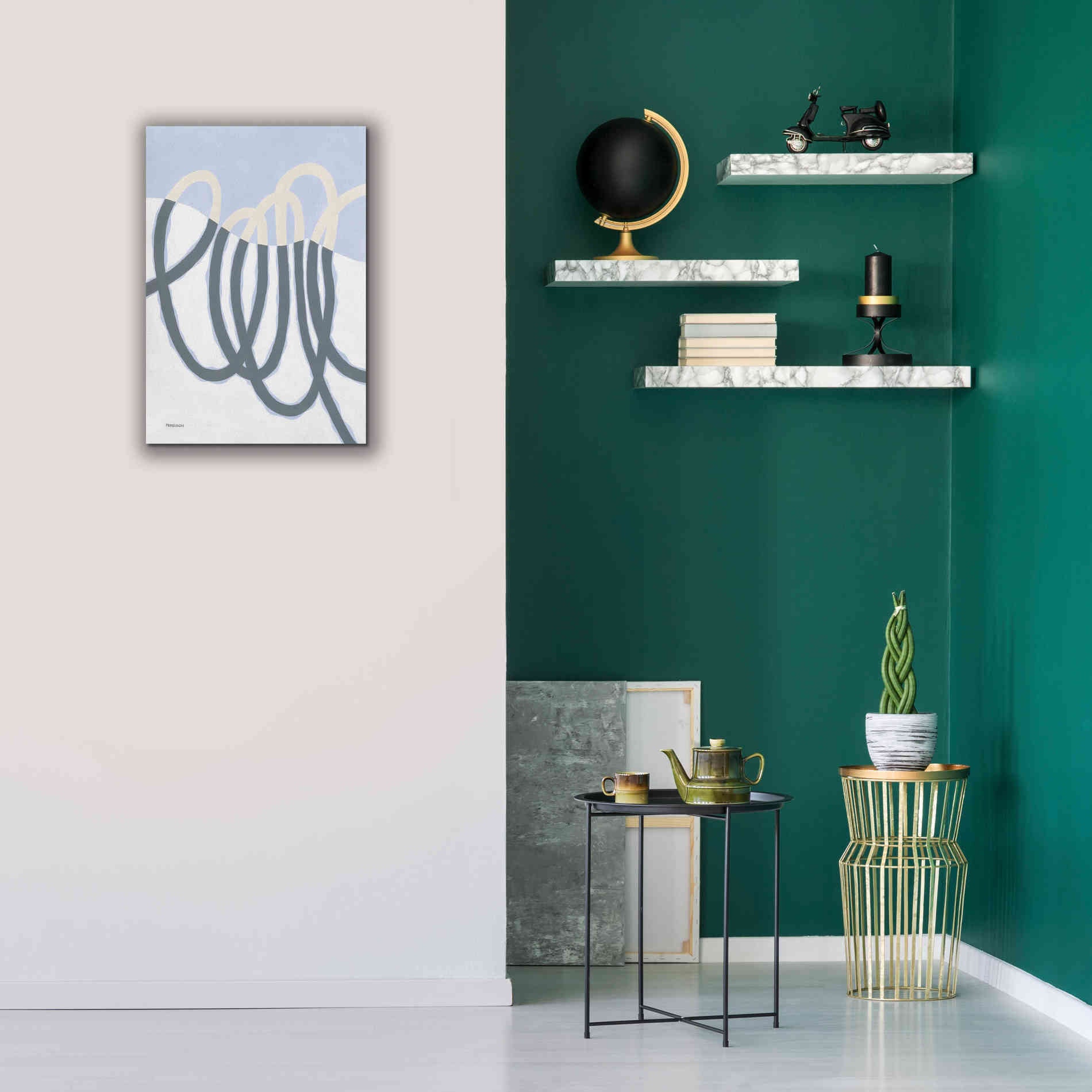 'Loops I' by Kathy Ferguson, Canvas Wall Art,18 x 26