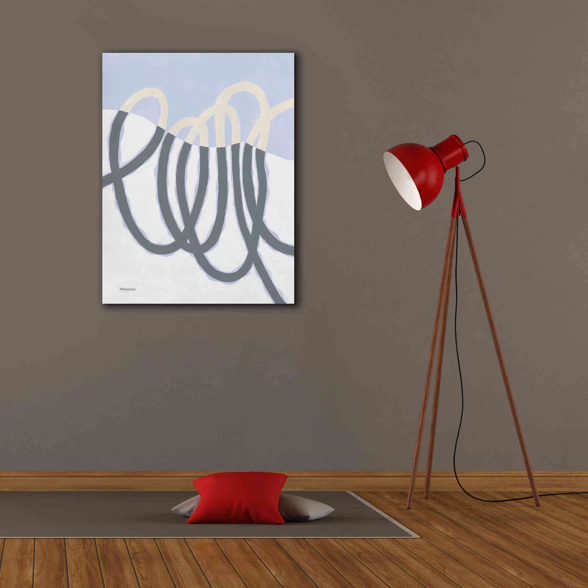 'Loops I' by Kathy Ferguson, Canvas Wall Art,26 x 34