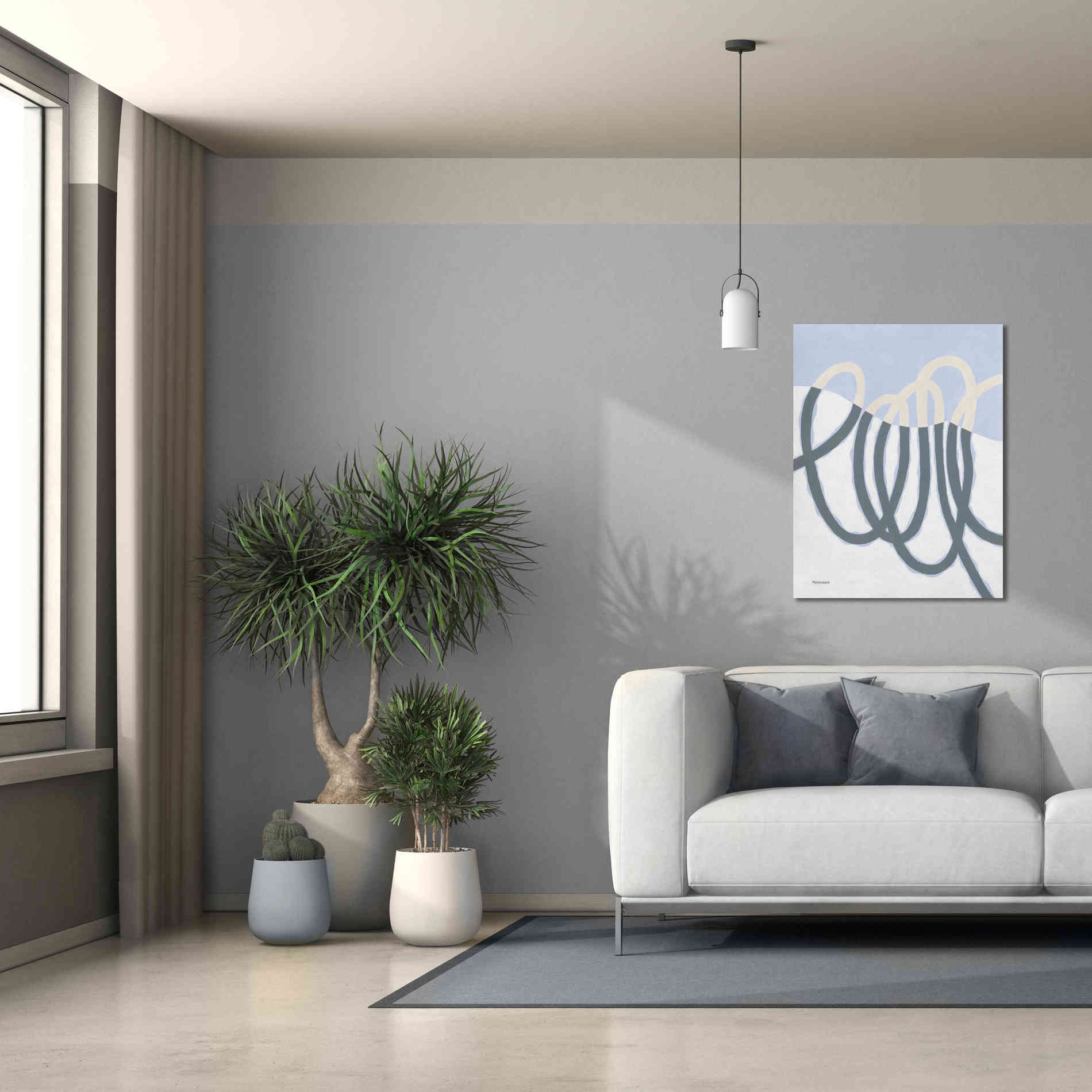 'Loops I' by Kathy Ferguson, Canvas Wall Art,26 x 34