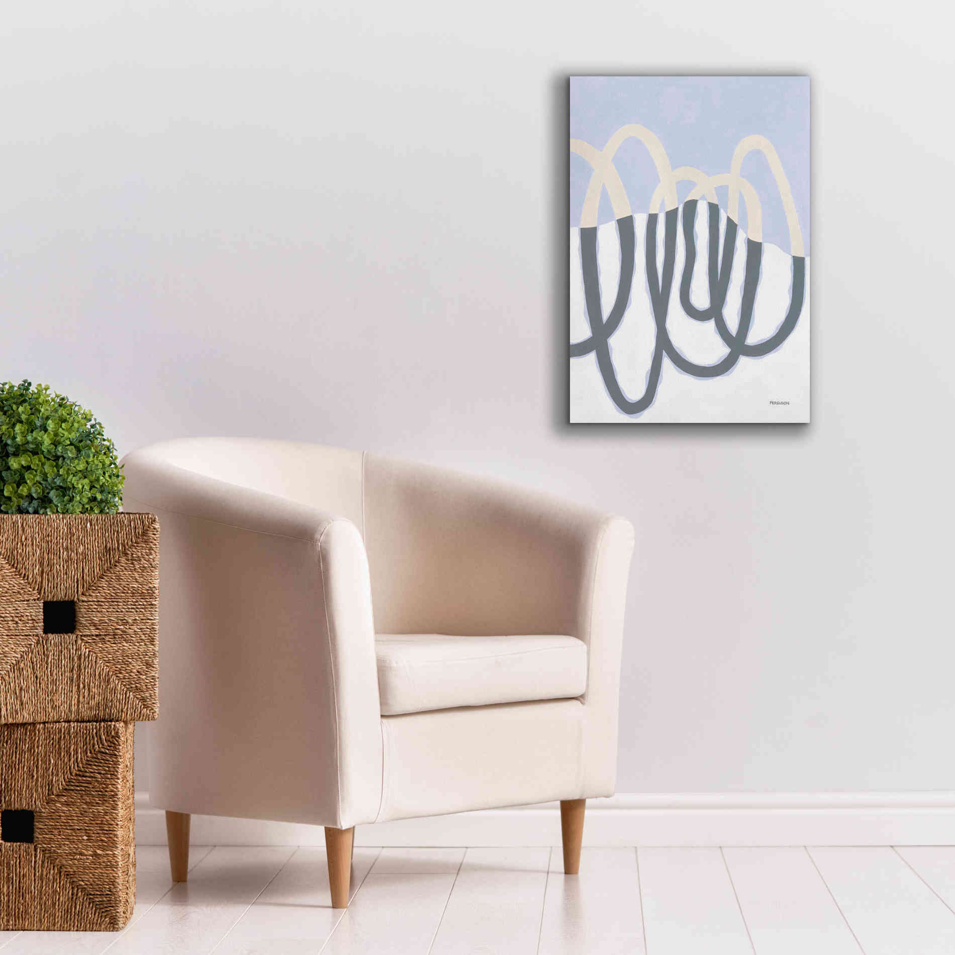 'Loops II' by Kathy Ferguson, Canvas Wall Art,18 x 26