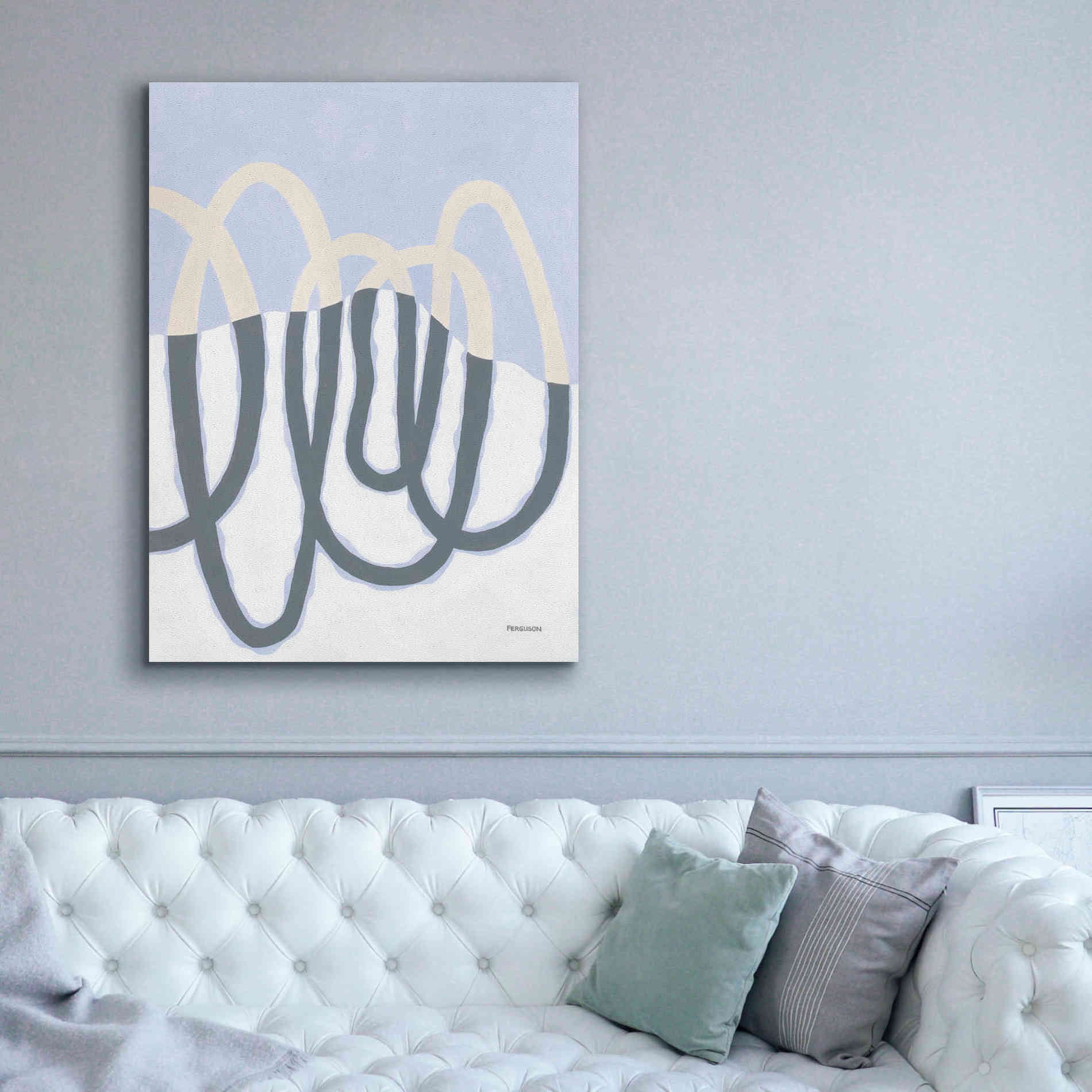 'Loops II' by Kathy Ferguson, Canvas Wall Art,40 x 54