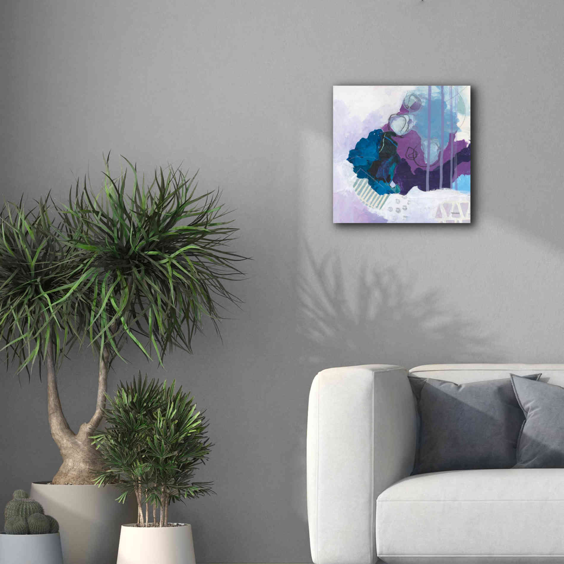 'Amethyst' by Kathy Ferguson, Canvas Wall Art,18 x 18