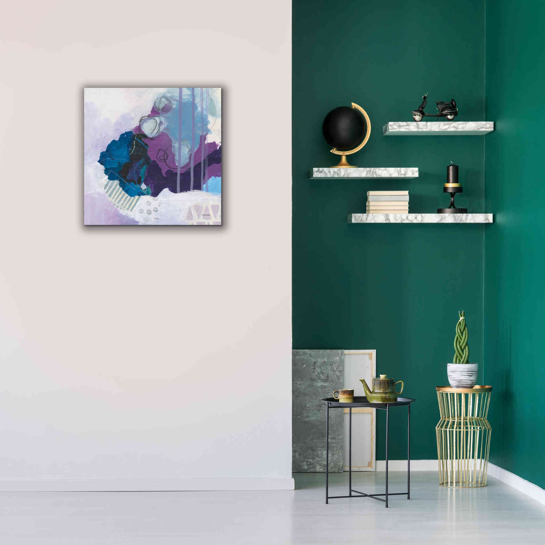 'Amethyst' by Kathy Ferguson, Canvas Wall Art,26 x 26