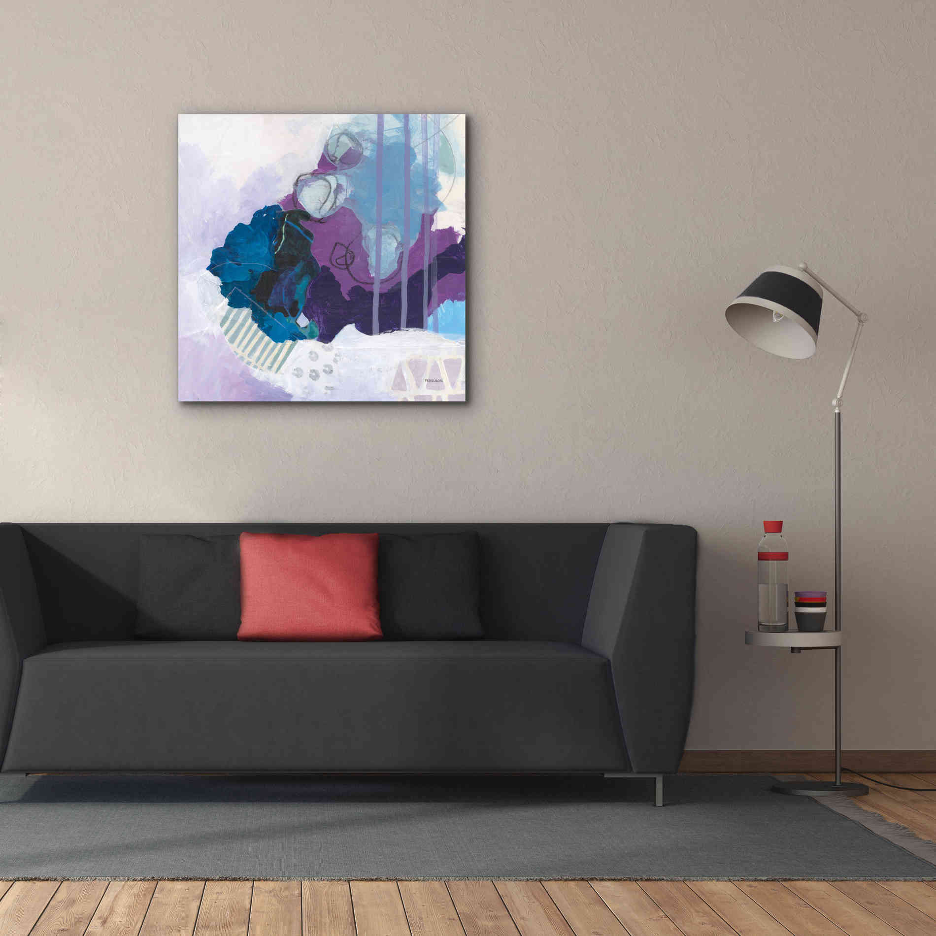 'Amethyst' by Kathy Ferguson, Canvas Wall Art,37 x 37