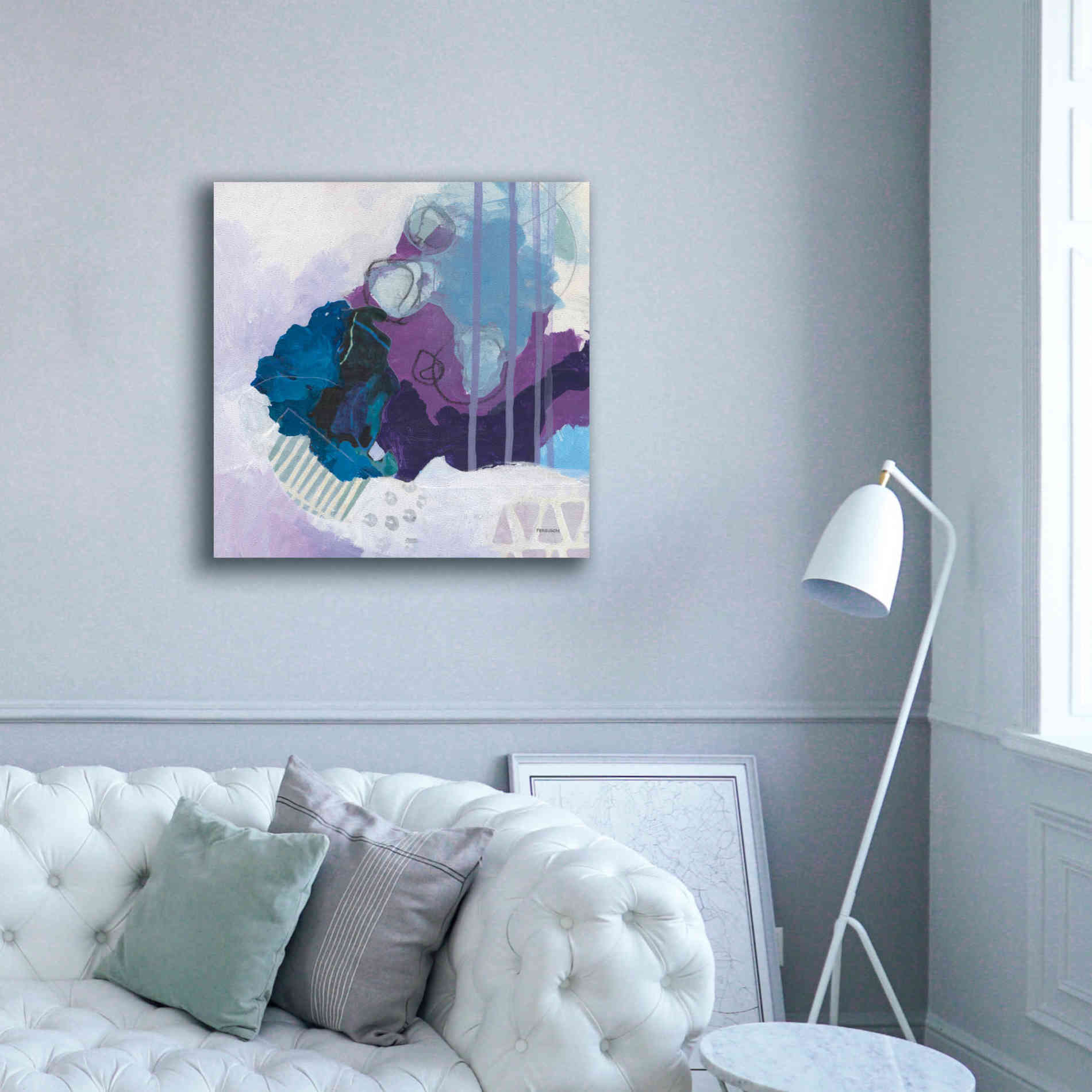 'Amethyst' by Kathy Ferguson, Canvas Wall Art,37 x 37