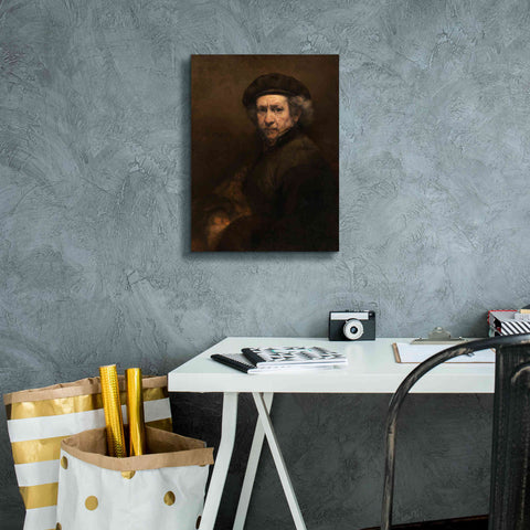 Image of 'Self-Portrait' by Rembrandt, Canvas Wall Art,12 x 16