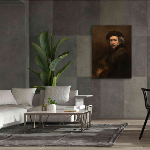 Image of 'Self-Portrait' by Rembrandt, Canvas Wall Art,40 x 54