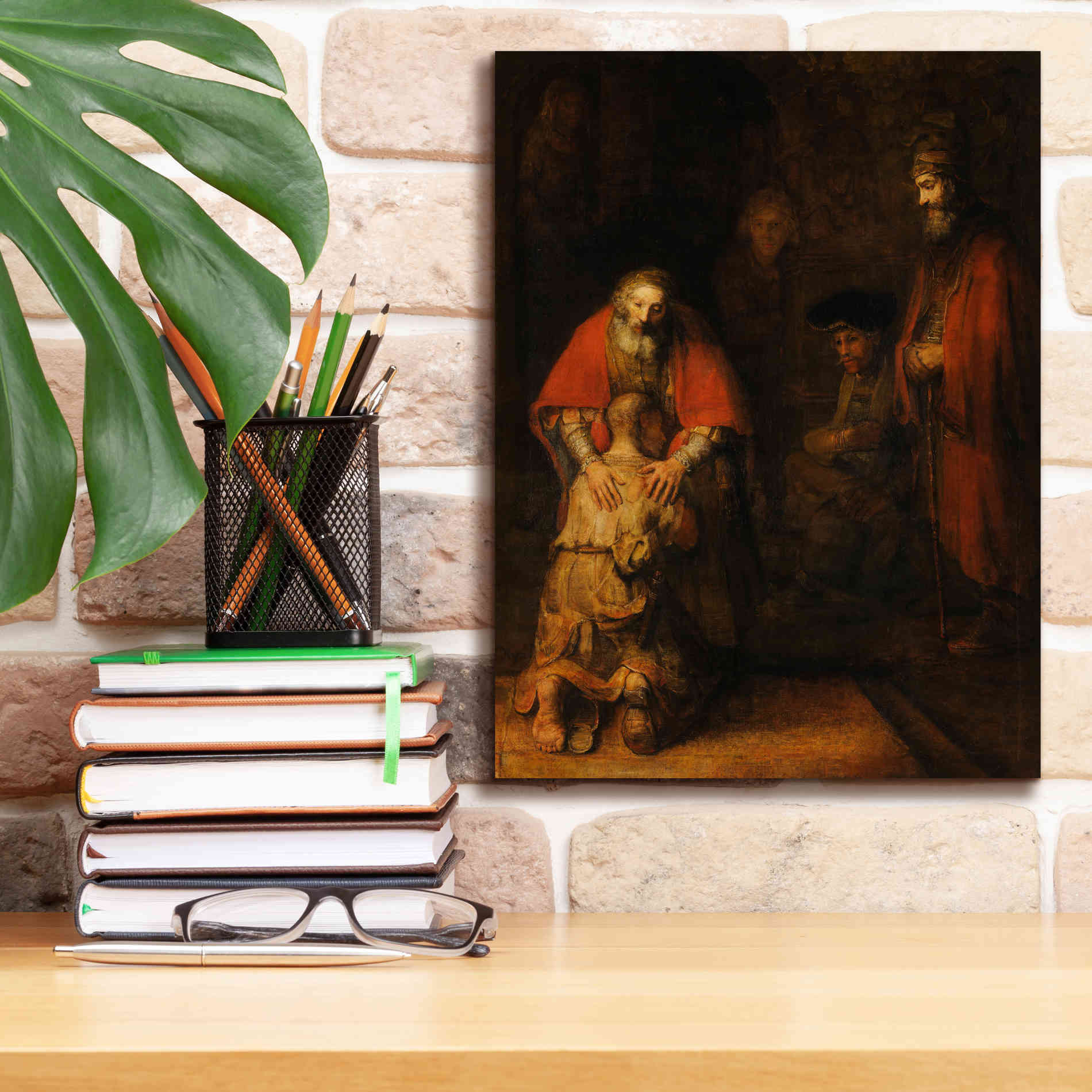 'The Return of the Prodigal Son' by Rembrandt, Canvas Wall Art,12 x 16