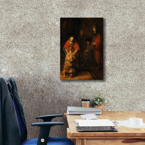 Image of 'The Return of the Prodigal Son' by Rembrandt, Canvas Wall Art,18 x 26