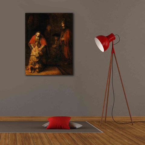 Image of 'The Return of the Prodigal Son' by Rembrandt, Canvas Wall Art,26 x 34