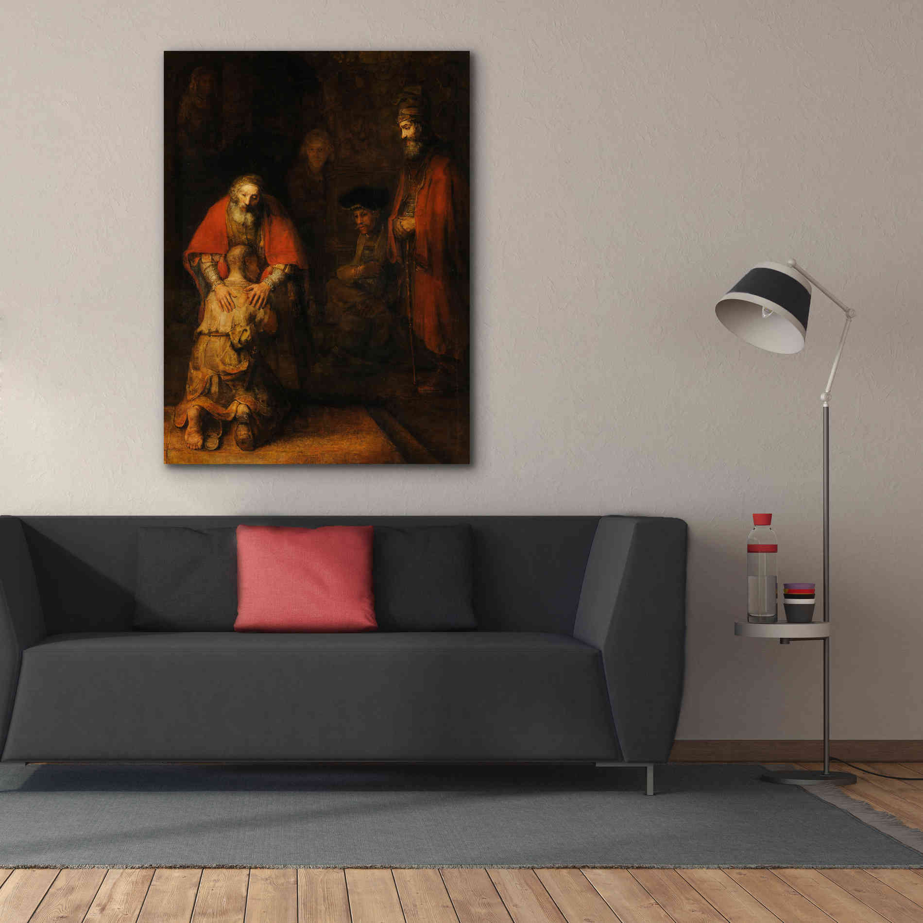 'The Return of the Prodigal Son' by Rembrandt, Canvas Wall Art,40 x 54
