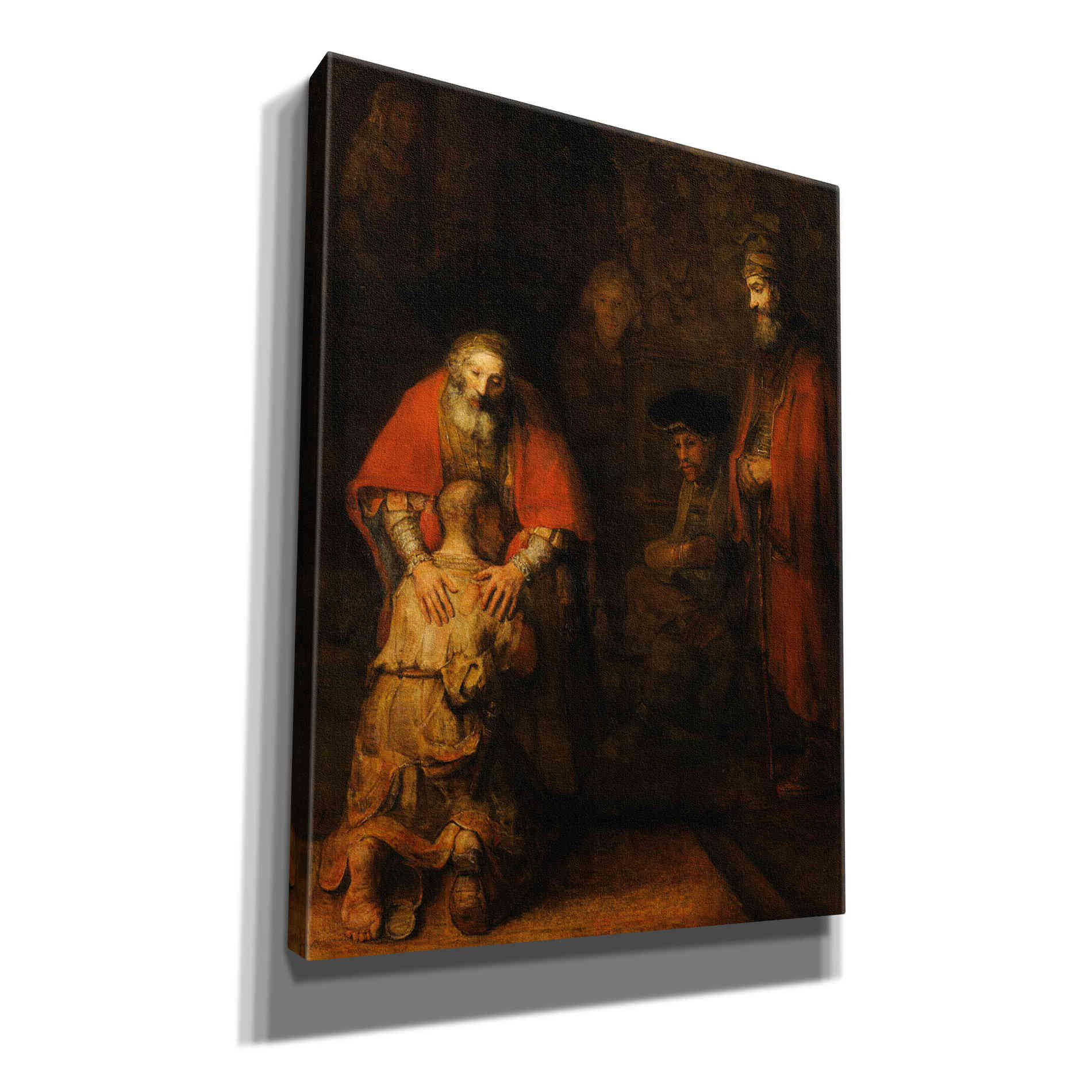 'The Return of the Prodigal Son' by Rembrandt, Canvas Wall Art