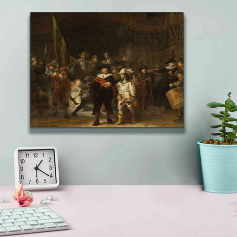 Image of 'The Night Watch' by Rembrandt, Canvas Wall Art,16 x 12