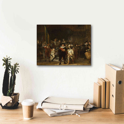 Image of 'The Night Watch' by Rembrandt, Canvas Wall Art,16 x 12