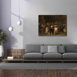 'The Night Watch' by Rembrandt, Canvas Wall Art,54 x 40