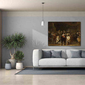 'The Night Watch' by Rembrandt, Canvas Wall Art,54 x 40