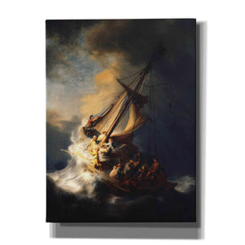 'The Storm on the Sea of Galilee' by Rembrandt, Canvas Wall Art