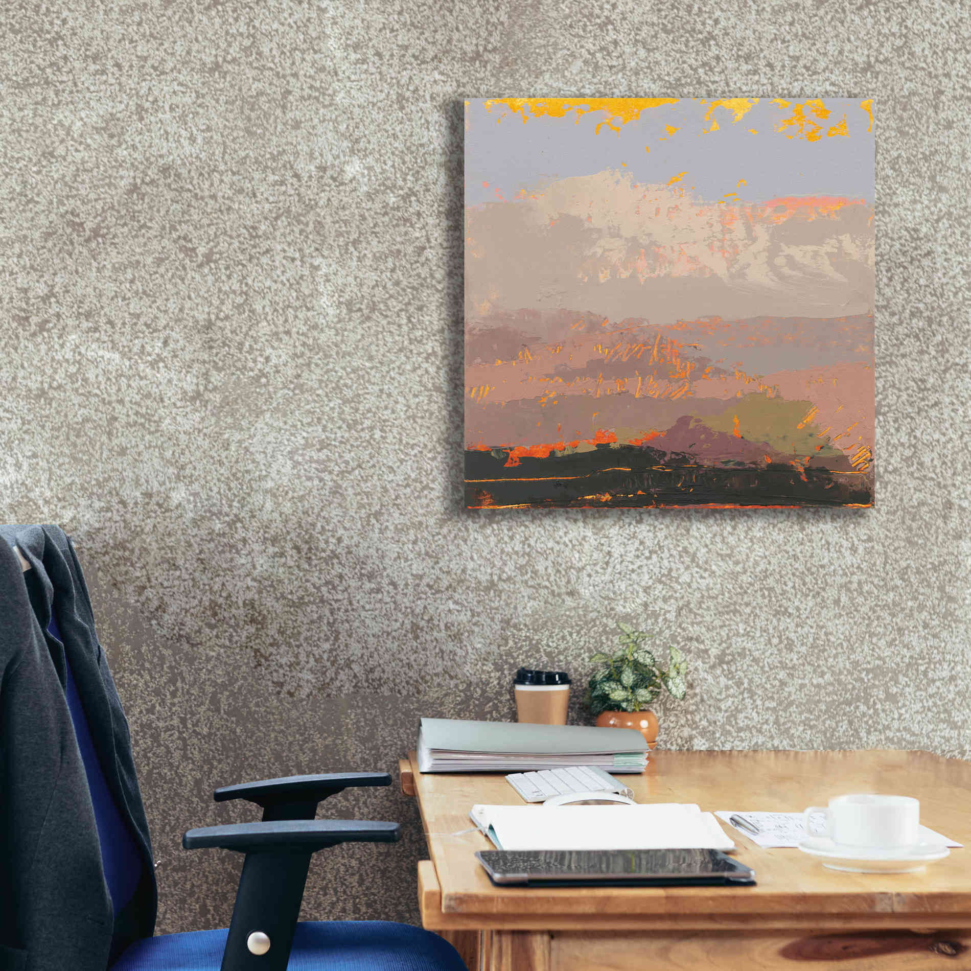 'Soft Day I' by Grainne Dowling, Canvas Wall Art,26 x 26