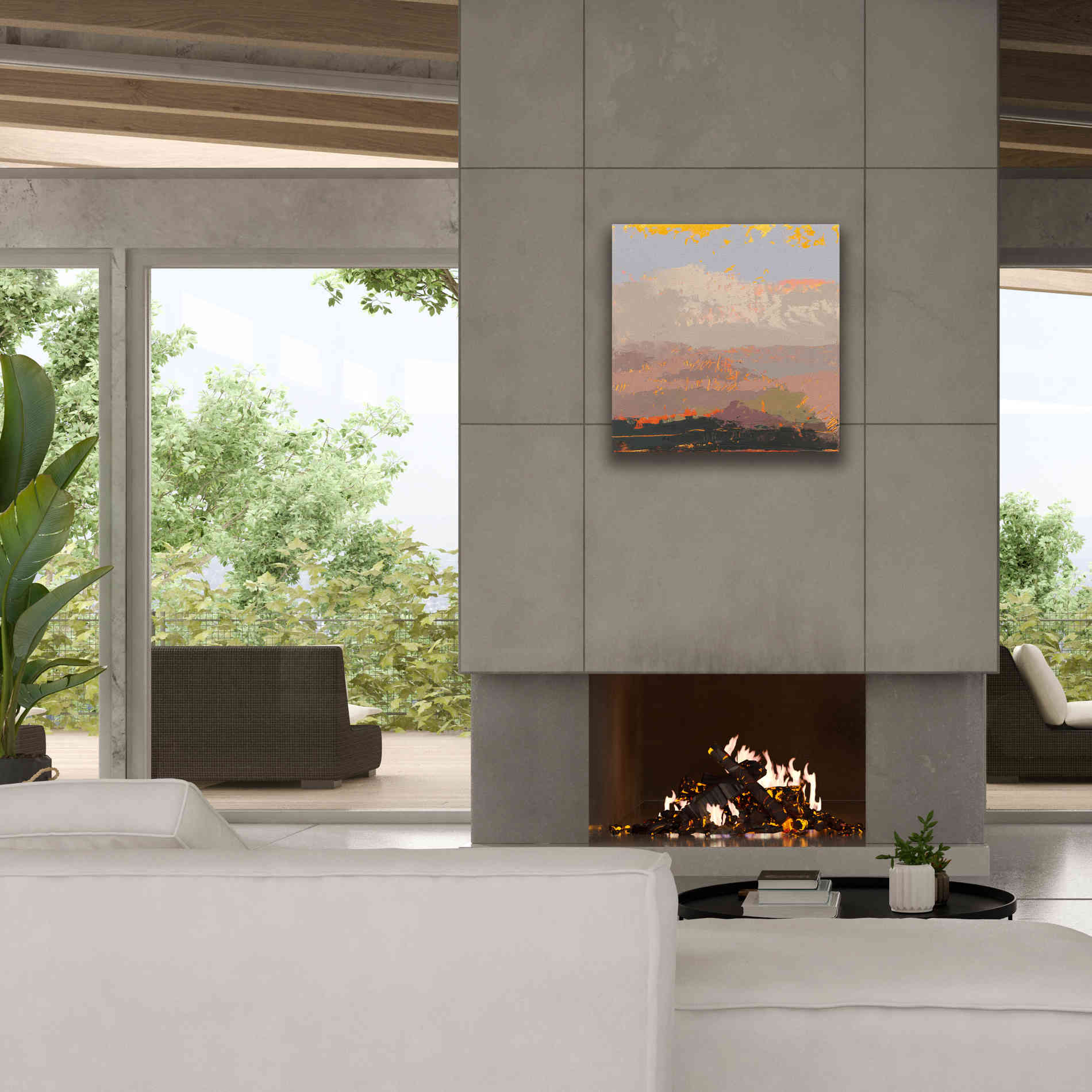 'Soft Day I' by Grainne Dowling, Canvas Wall Art,26 x 26