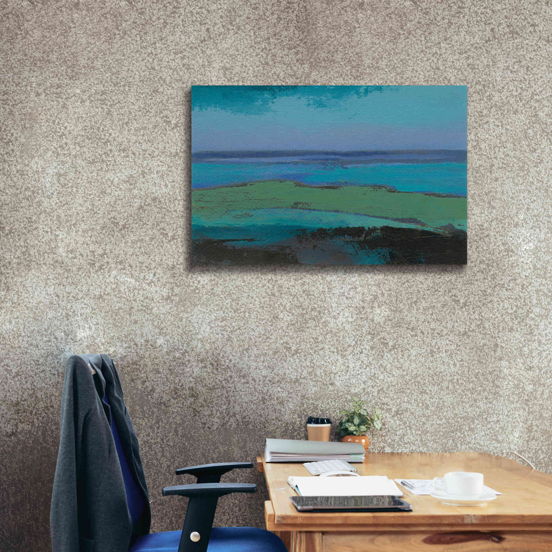 'Low Tide Killala' by Grainne Dowling, Canvas Wall Art,40 x 26