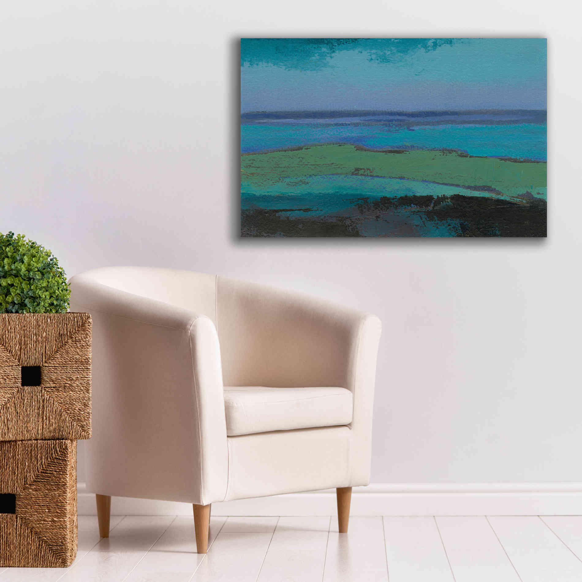 'Low Tide Killala' by Grainne Dowling, Canvas Wall Art,40 x 26