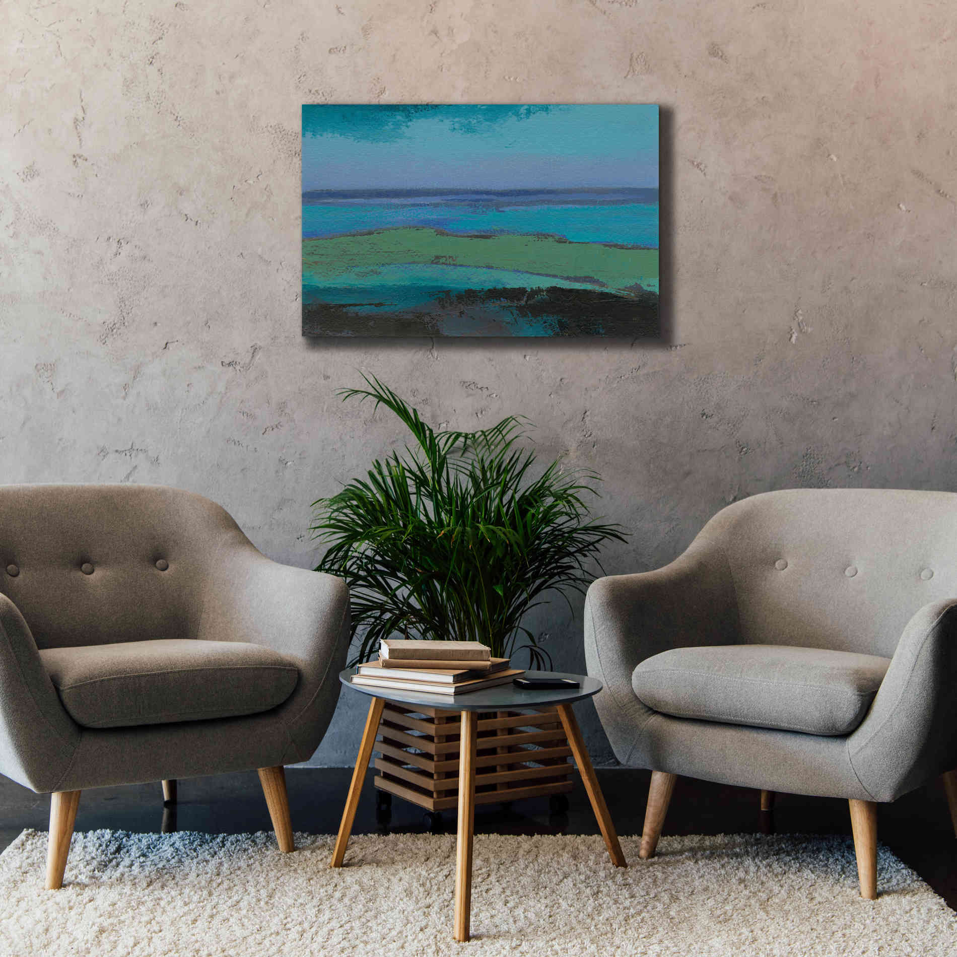 'Low Tide Killala' by Grainne Dowling, Canvas Wall Art,40 x 26