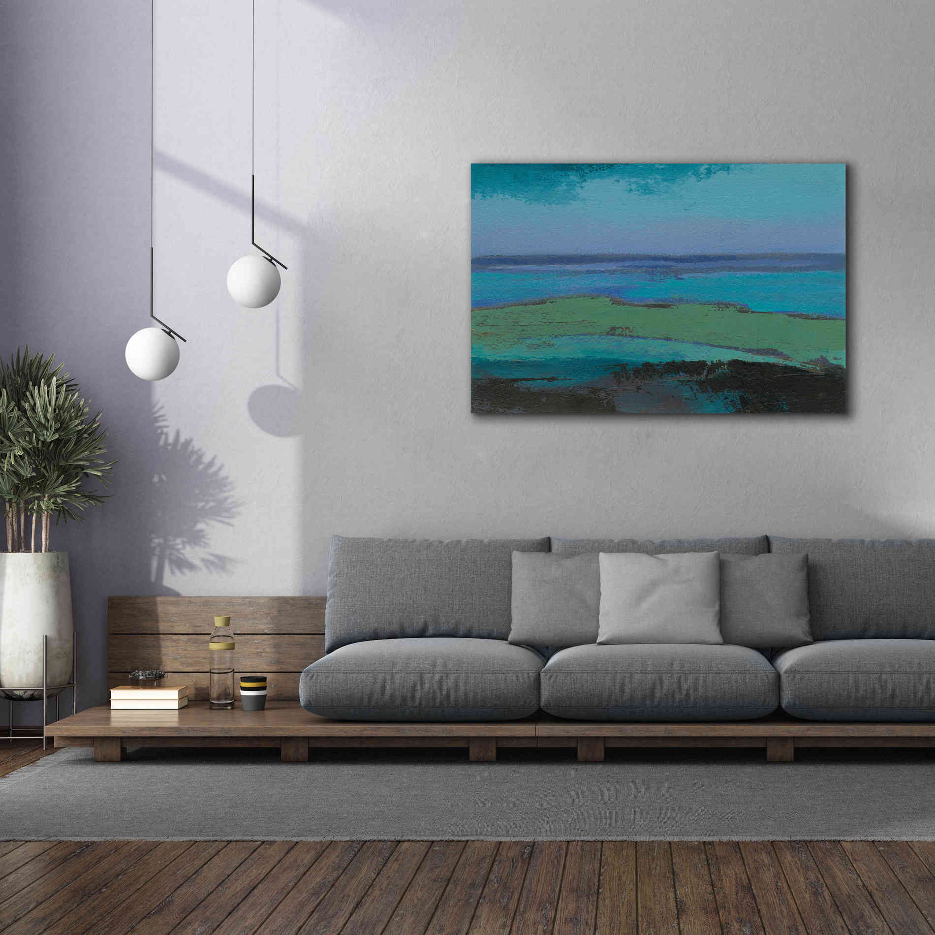 'Low Tide Killala' by Grainne Dowling, Canvas Wall Art,60 x 40
