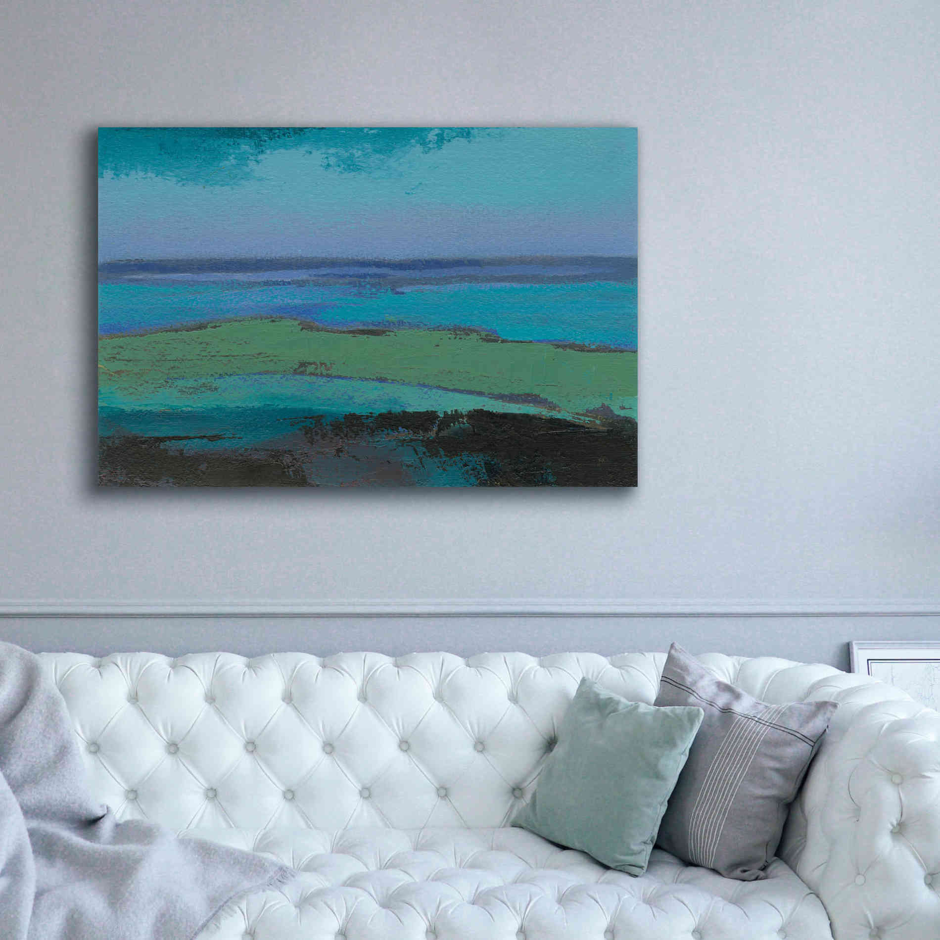 'Low Tide Killala' by Grainne Dowling, Canvas Wall Art,60 x 40