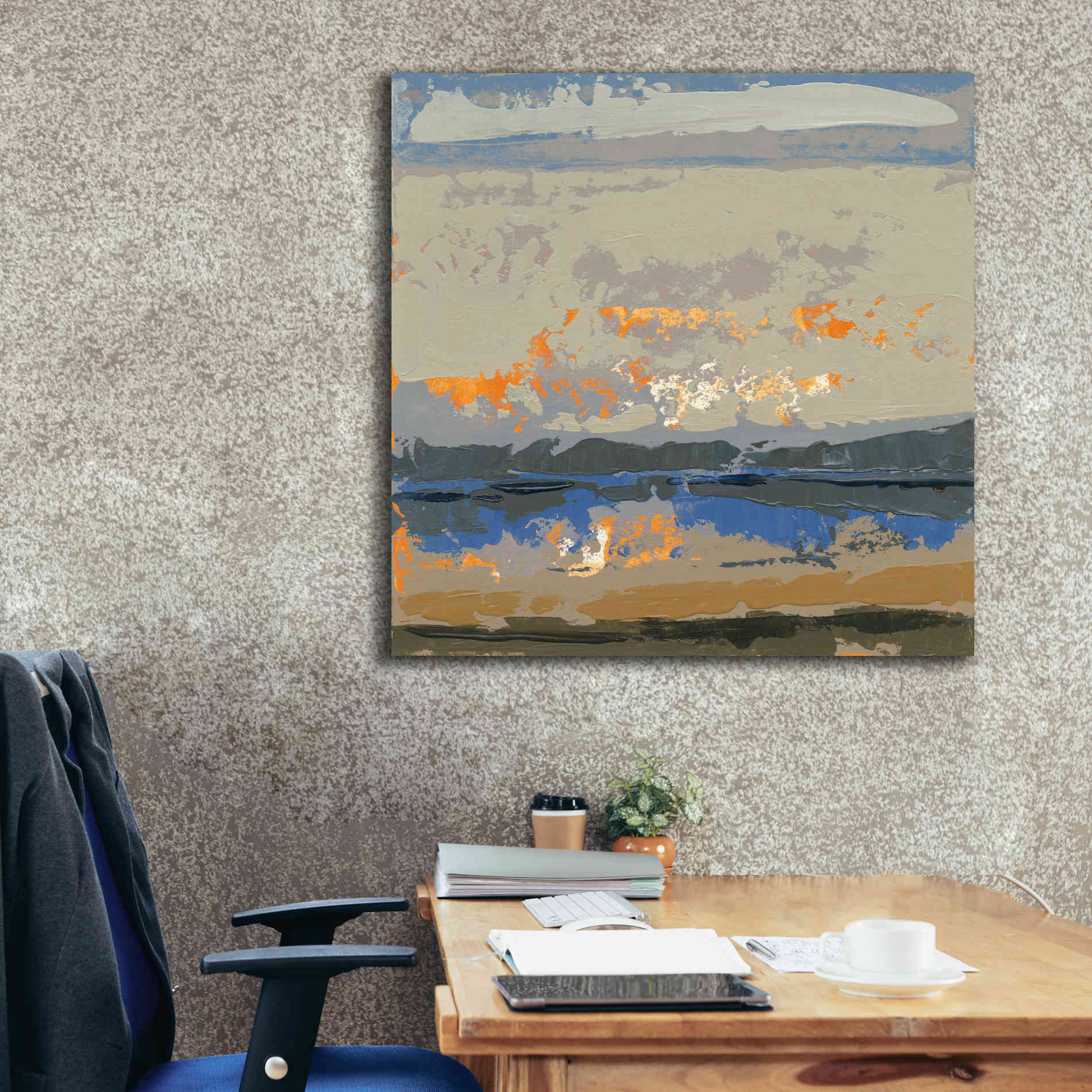 'Evening Killala Bay' by Grainne Dowling, Canvas Wall Art,37 x 37