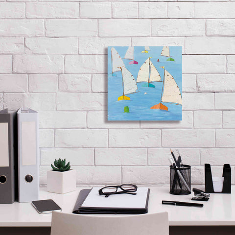Image of 'Regatta V' by Phyllis Adams, Canvas Wall Art,12 x 12