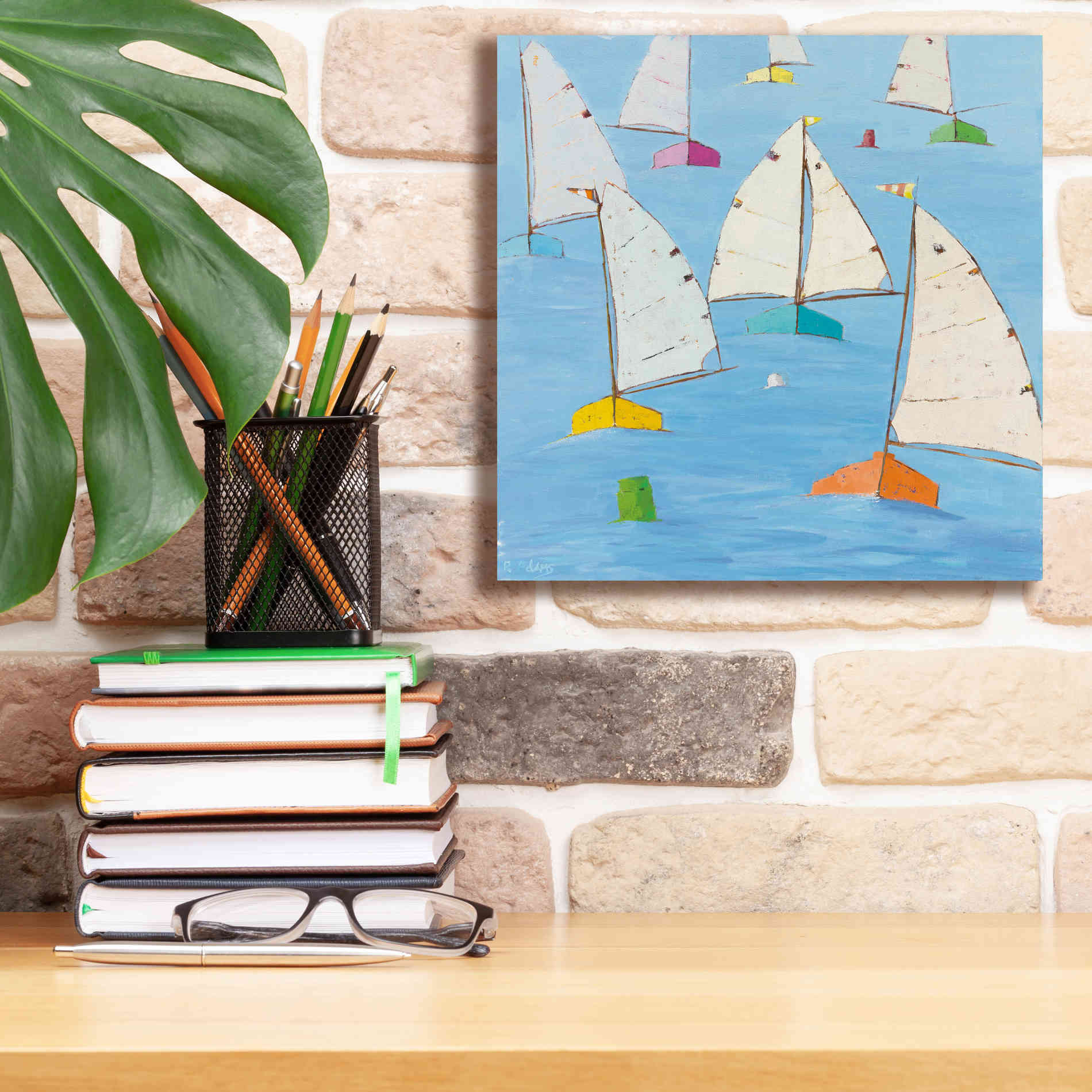 'Regatta V' by Phyllis Adams, Canvas Wall Art,12 x 12
