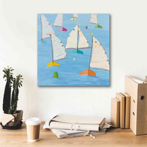 Image of 'Regatta V' by Phyllis Adams, Canvas Wall Art,18 x 18