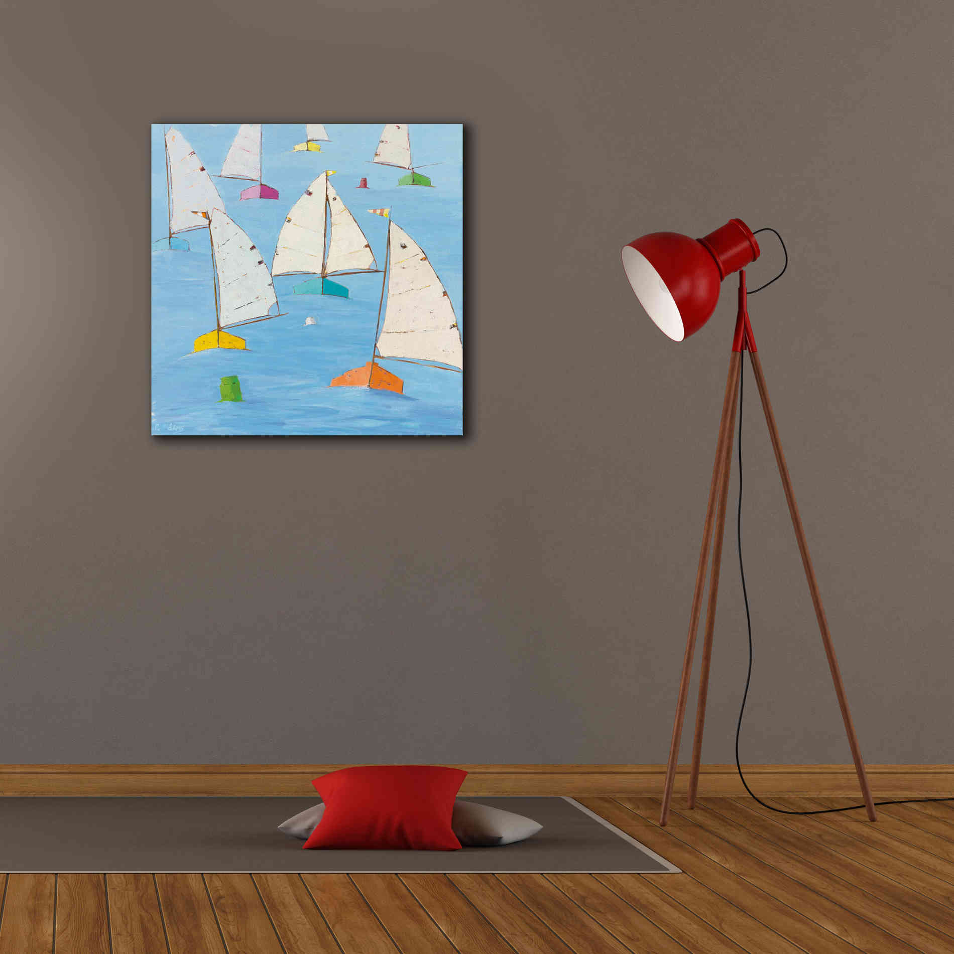 'Regatta V' by Phyllis Adams, Canvas Wall Art,26 x 26
