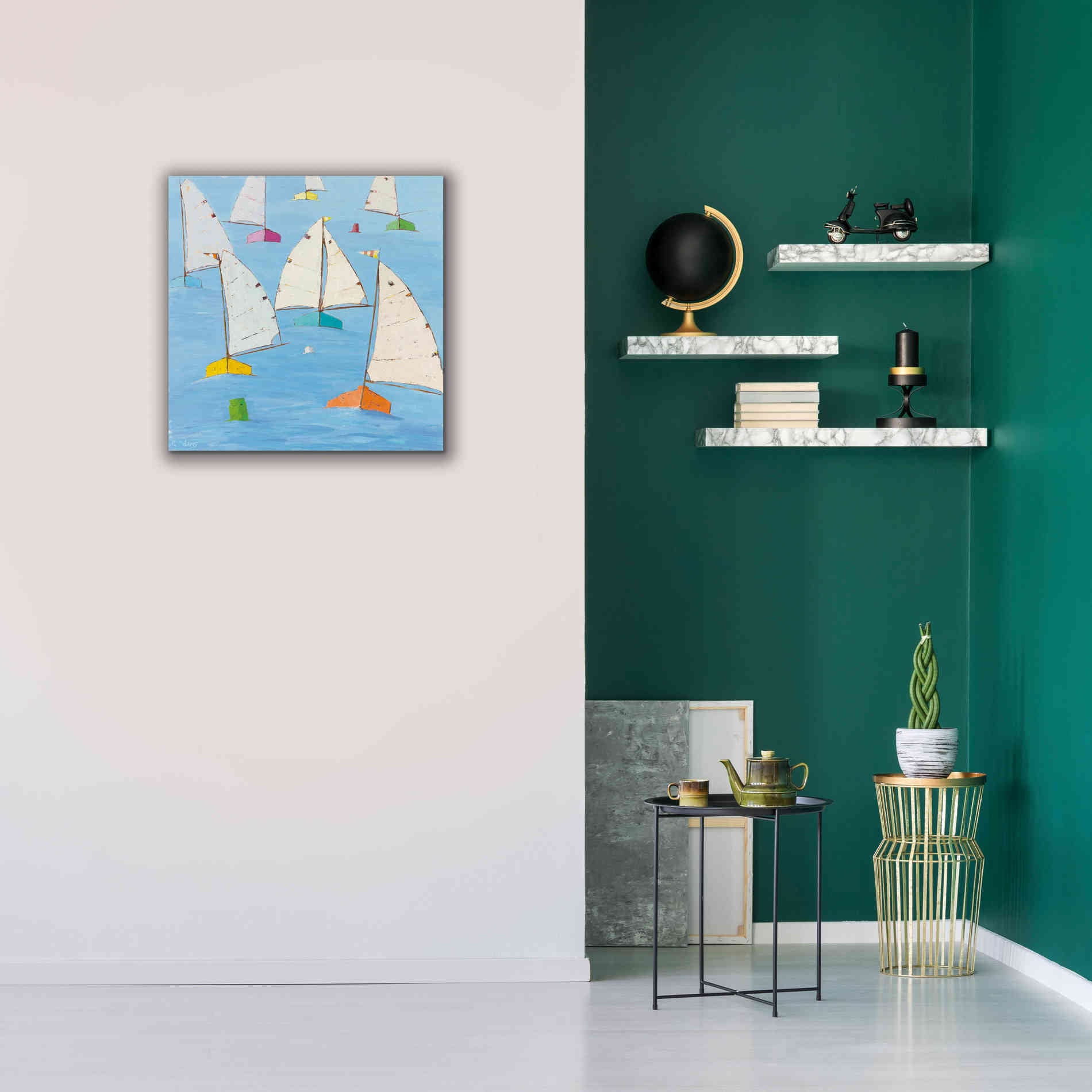 'Regatta V' by Phyllis Adams, Canvas Wall Art,26 x 26