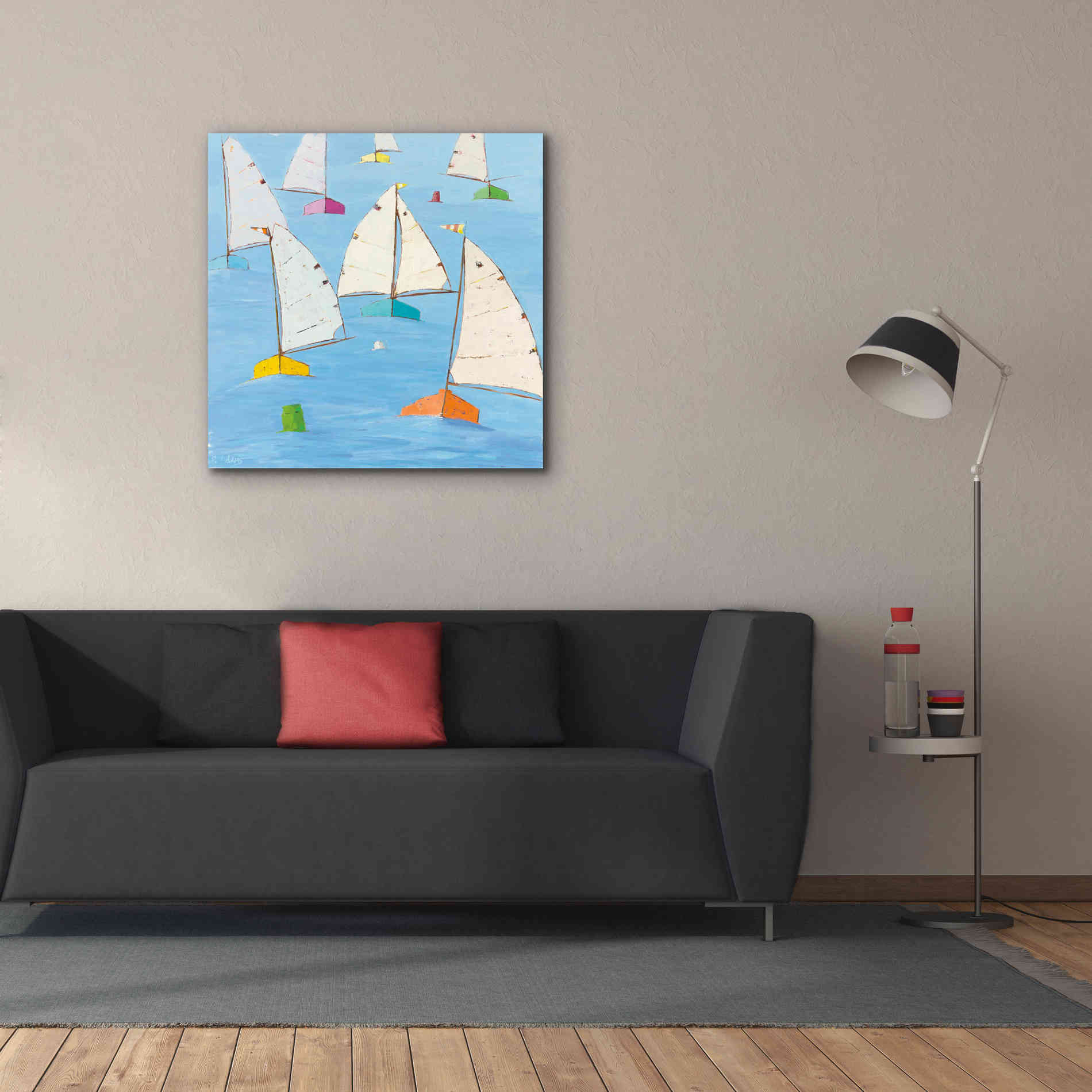 'Regatta V' by Phyllis Adams, Canvas Wall Art,37 x 37