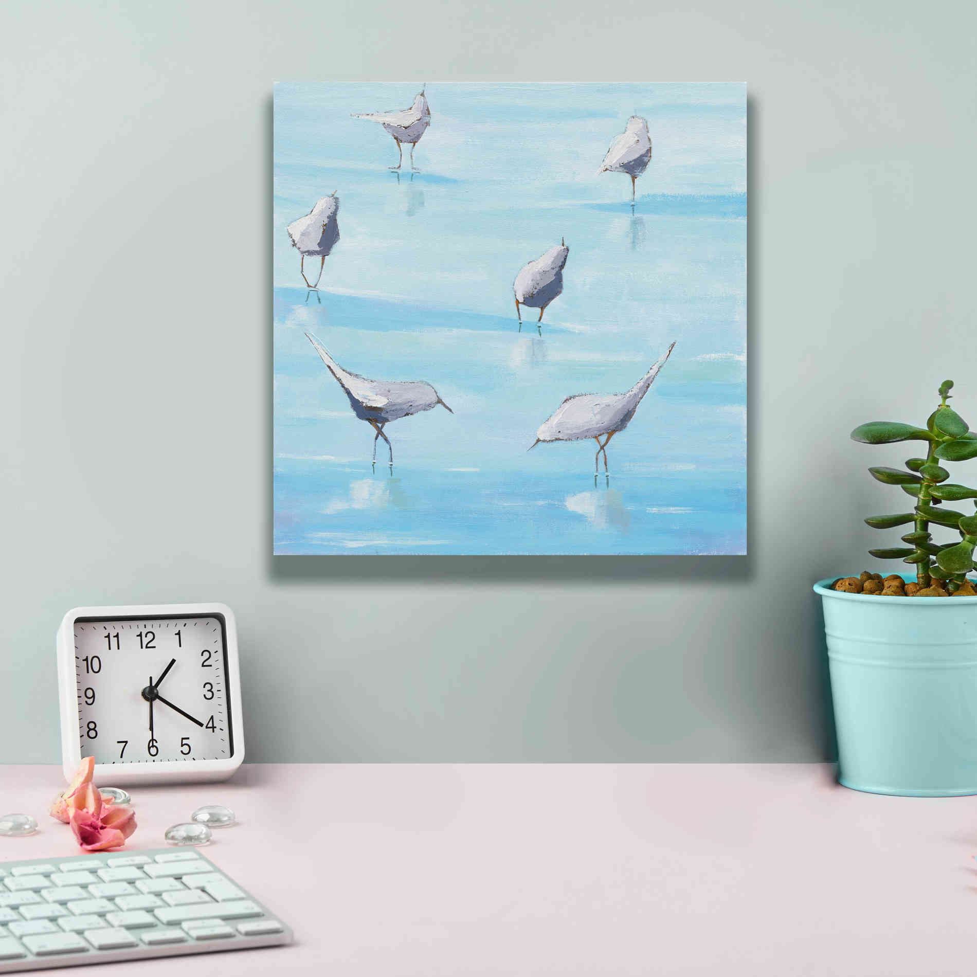 'By the Waters Edge' by Phyllis Adams, Canvas Wall Art,12 x 12