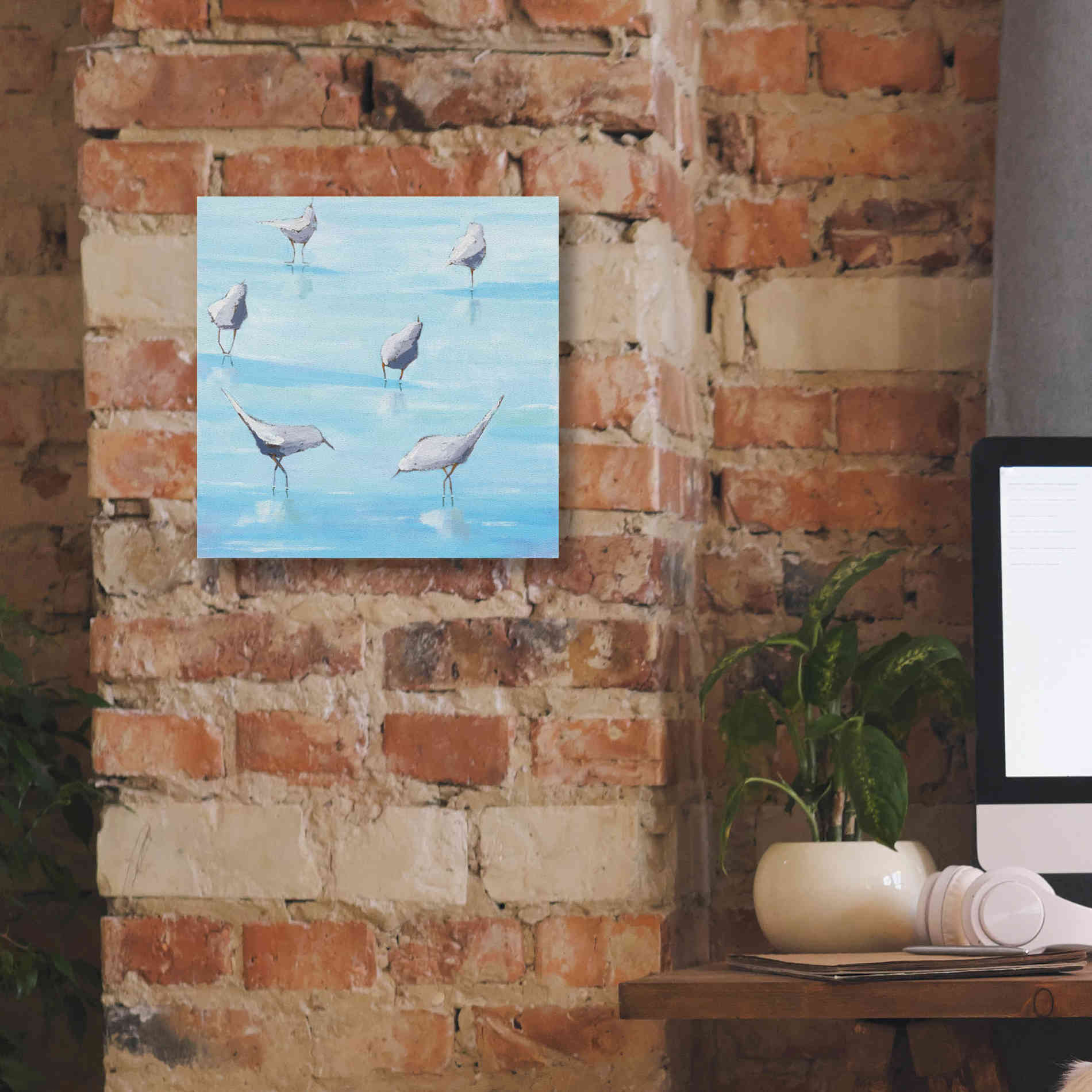 'By the Waters Edge' by Phyllis Adams, Canvas Wall Art,12 x 12