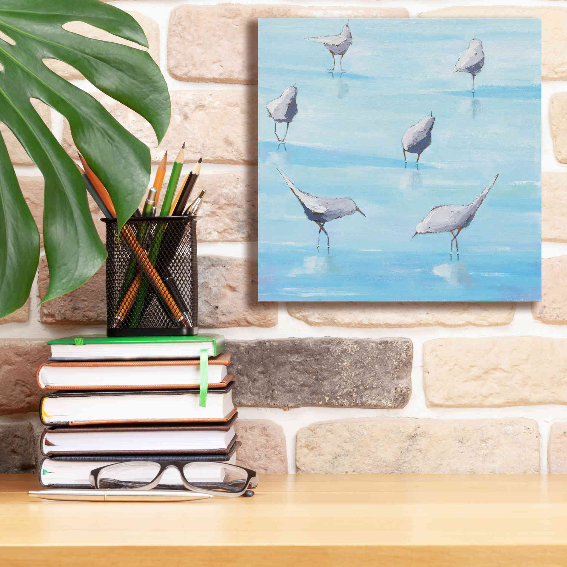 'By the Waters Edge' by Phyllis Adams, Canvas Wall Art,12 x 12